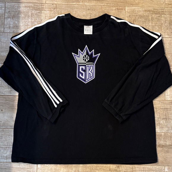 adidas Other - Kings Black Long Sleeve Shirt with Purple Logo